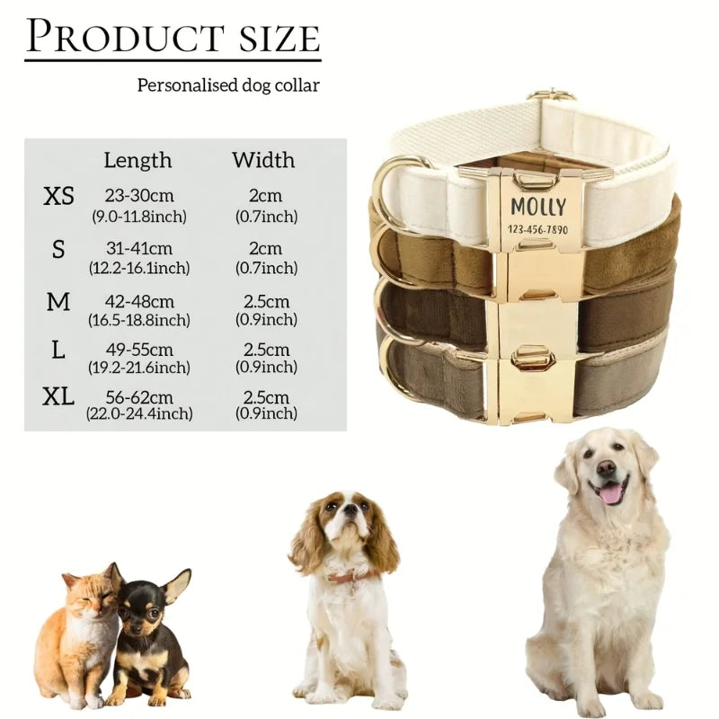 Dog-Collar-Ischia-Velvet-Personalised-size