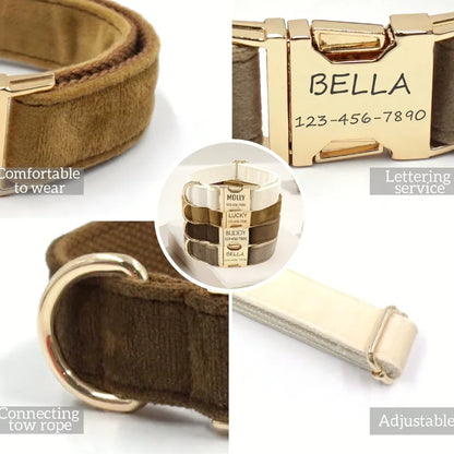 Dog-Collar-Ischia-Velvet-Personalised-details