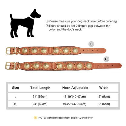 Dog-Collar-Siena-Studded-Leather--size