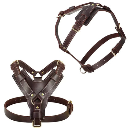 Dog-Harness-Oslo-Genuine-Leather-brown