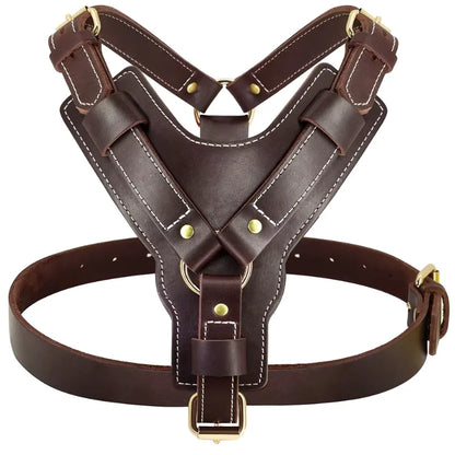 Dog-Harness-Oslo-Genuine-Leather-brown 2
