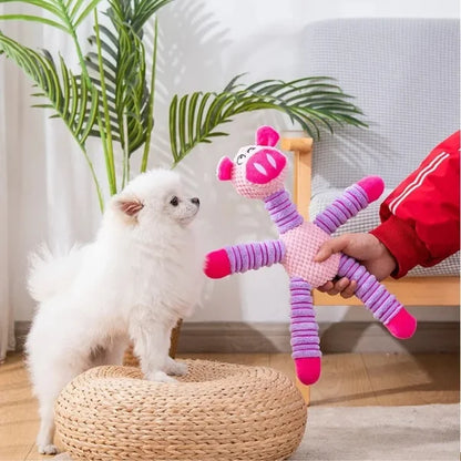 Dog Toy Interactive PlushSqueak-Pink