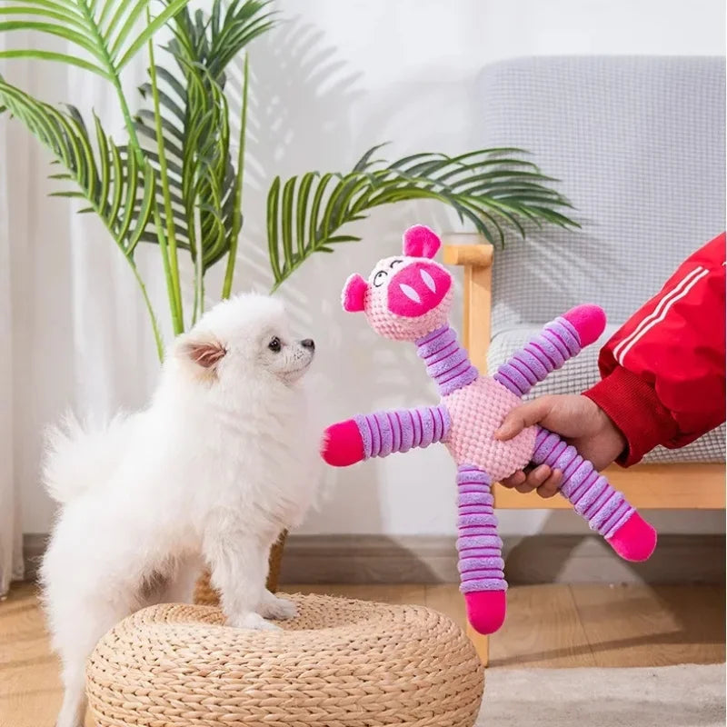 Dog Toy Interactive ZippyPet PlushSqueak -