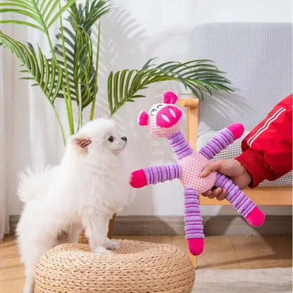 Dog Toy Interactive ZippyPet PlushSqueak -