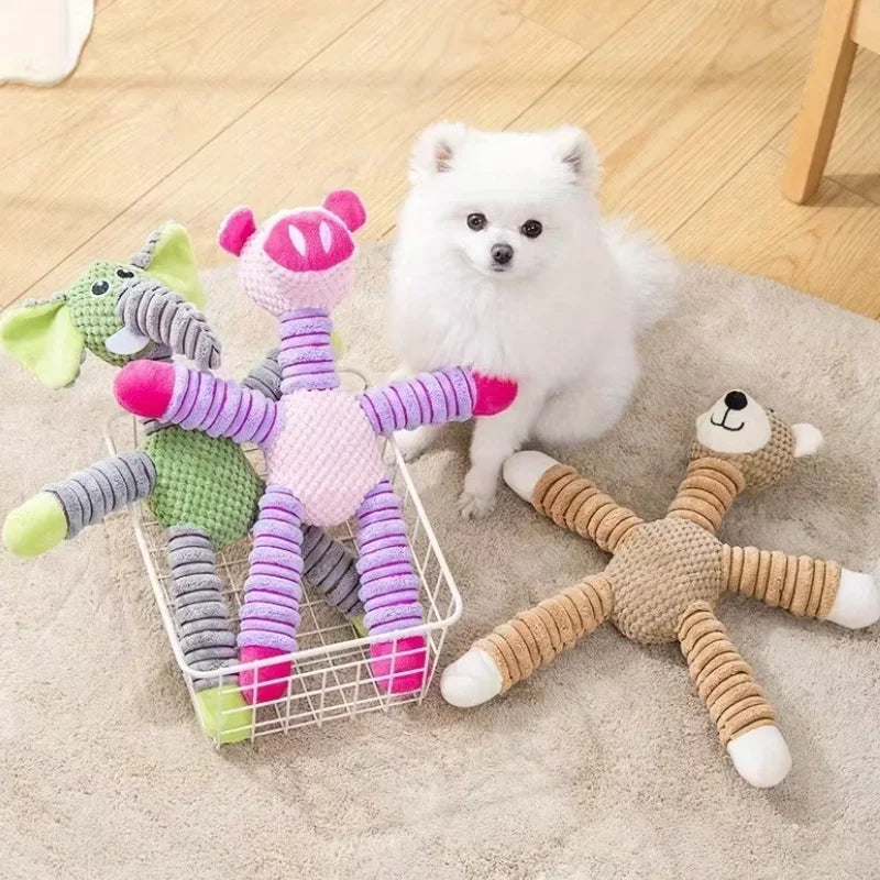 Dog Toy Interactive ZippyPet PlushSqueak -details
