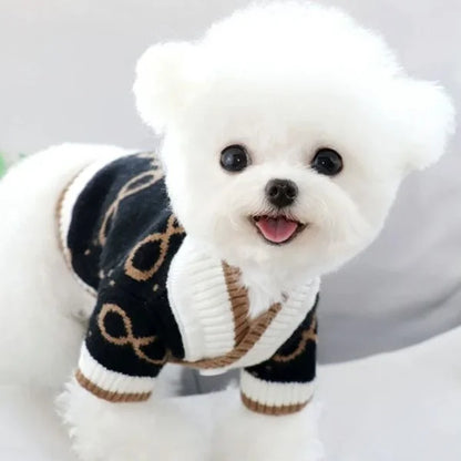 Dog Winter Sweater-black-.
