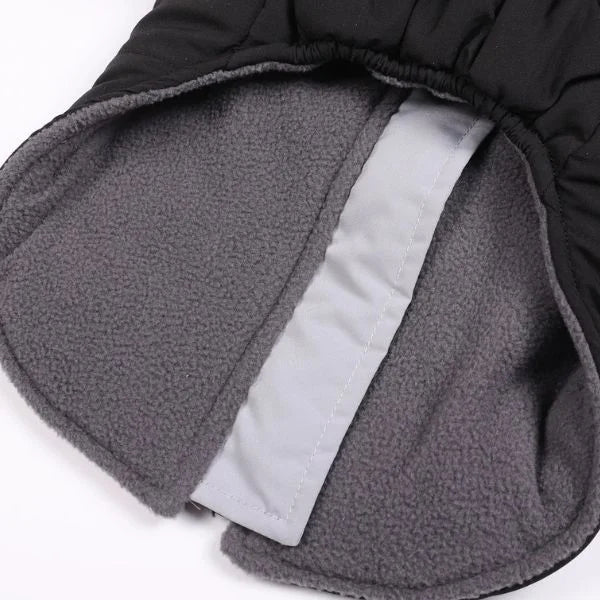 Dog Coat  Warm Winter Jacket with Harness and Zip,Details.