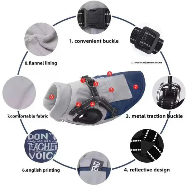 Dog Coat for Winter-details