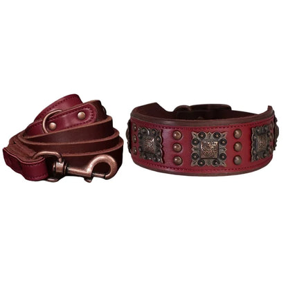 Dog_-Collar_-Bergen_-Leather-red 02