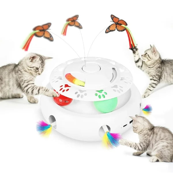 Electric Cat Toy  Interactive Butterfly with Realistic Motion