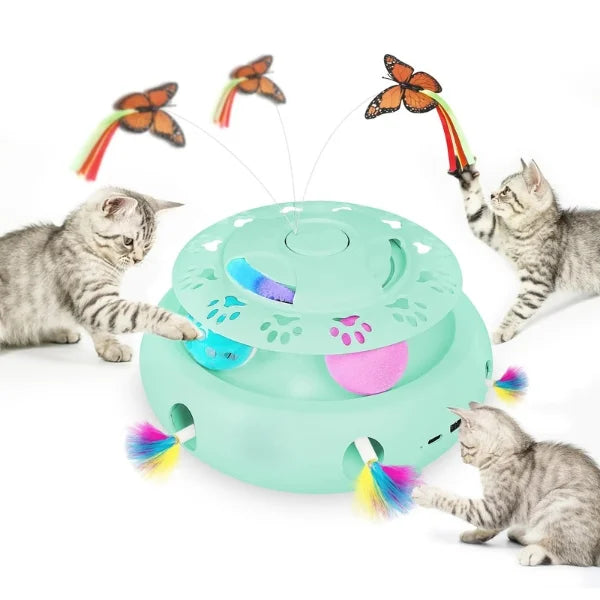 Electric Cat Toy  Interactive Butterfly with Realistic Motion
