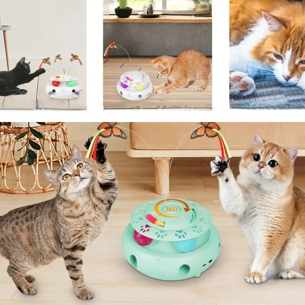 Electric Cat Toy  Interactive Butterfly with Realistic Motion