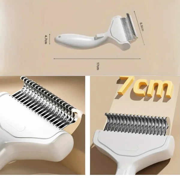 FURFLOW Inox Stainless Pet Hair Remover-size