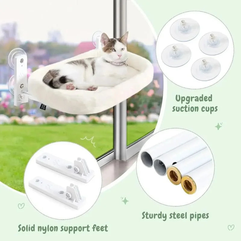 Foldable Window Cat Hammock cat bed-details
