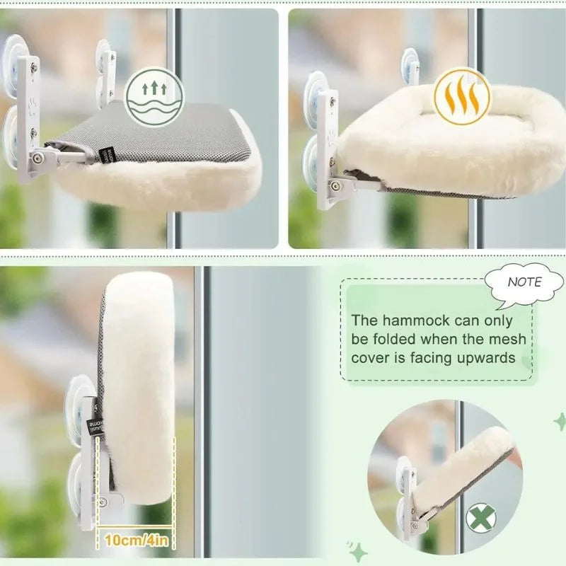 Foldable Window Cat Hammock cat bed-details.03