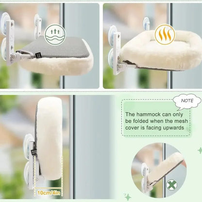 Foldable Window Cat Hammock cat bed-details.03