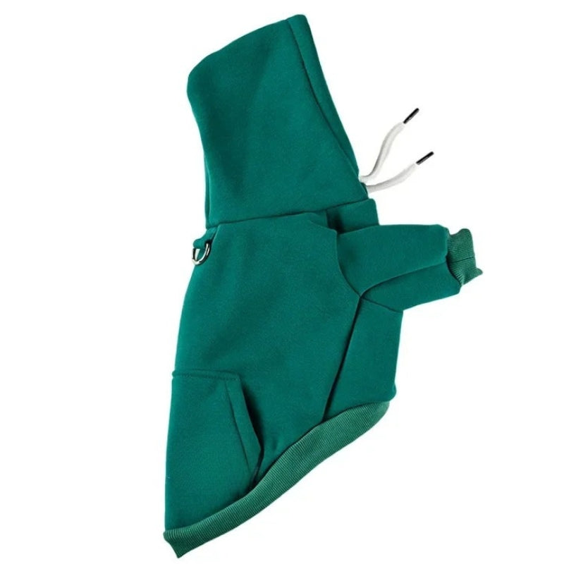 Hooded-Dog-Coat-in-Soft-Cotton-Daily-Comfort-green