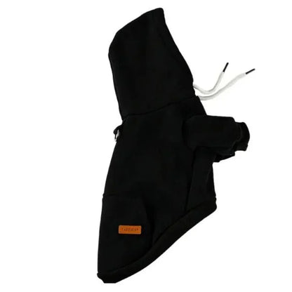 Hooded- Dog -Coat-black