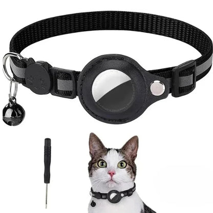 Loxley Cat Accessories Collar Compatible with AirTag-black