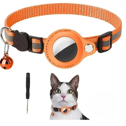 Loxley Cat Accessories Collar Compatible with AirTag-orange