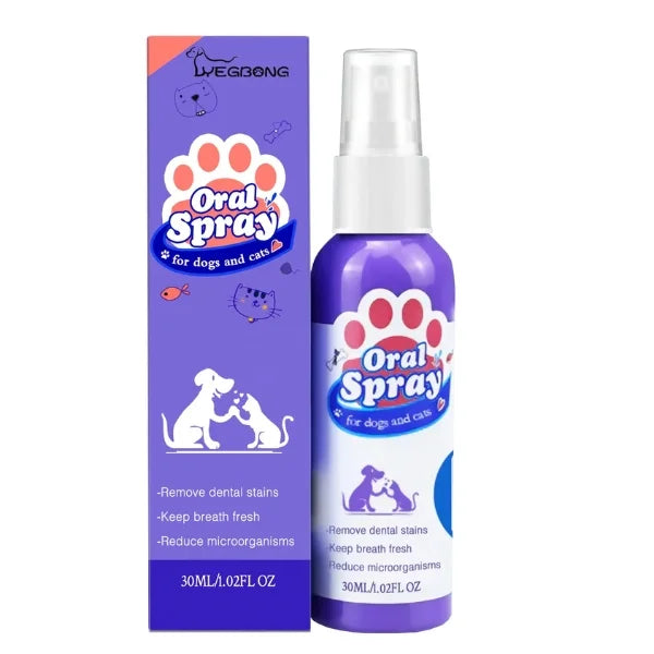 Myrr Dog Toothbrush Spray for Daily Pet Oral Care-.,