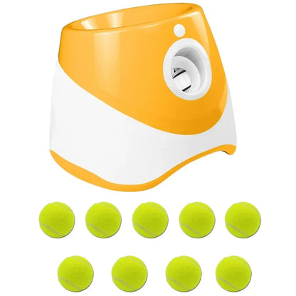 NOVABALL-Dog-Toys-interactive-Automatic-Launcher-to-orange