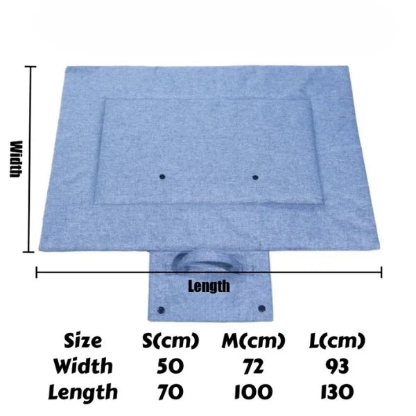 Pet Blanket Waterproof Hazel | Portable Pet Bed-size