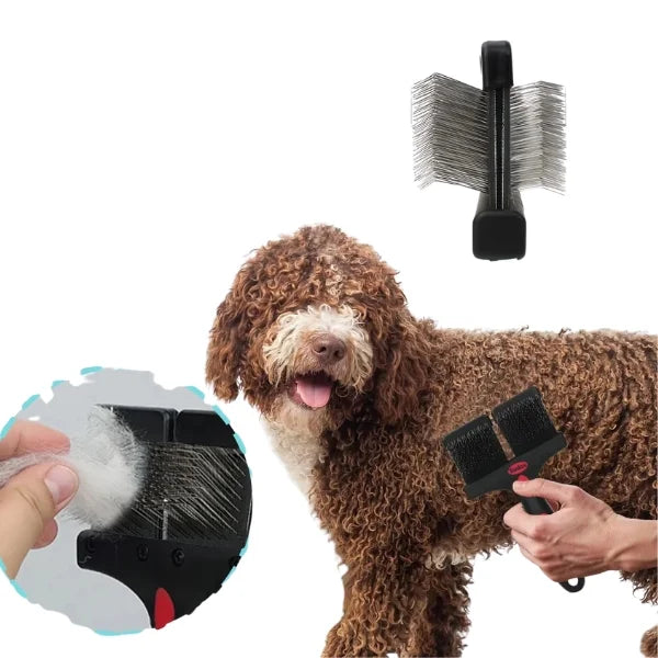 Pet Hair Remover | Honey Dual-Sided Pet Brush-dog accessories