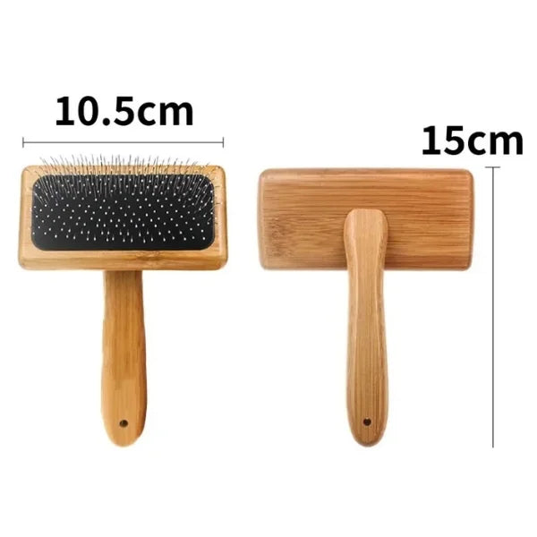 Pet Hair Remover | Lola Brush Pente de Madeira Pet Care -size-mediun