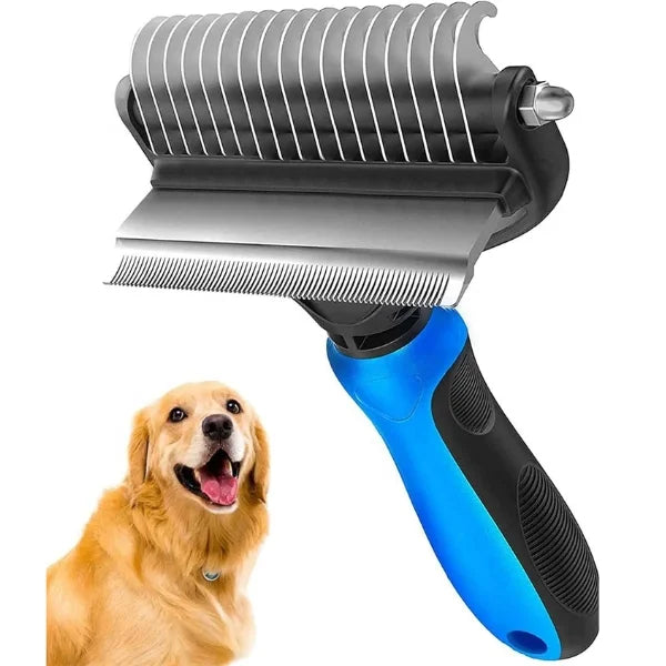 Pet Hair Remover | Alfie Dual-Action Groomer-blue