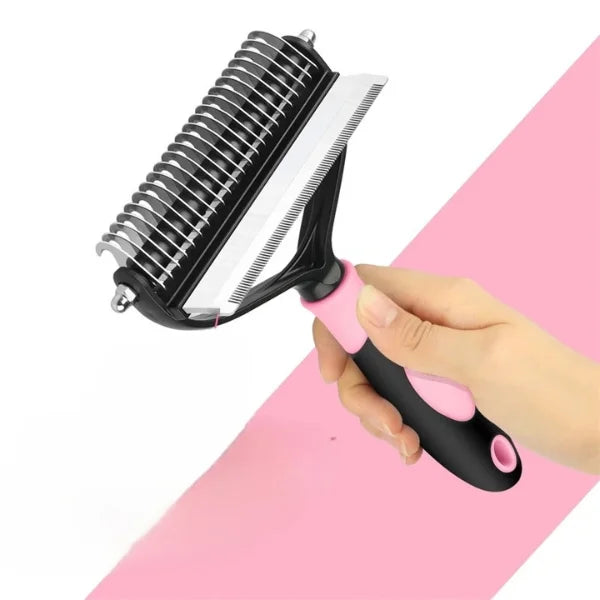 Pet Hair Remover | Alfie Dual-Action Groomer-pink-2
