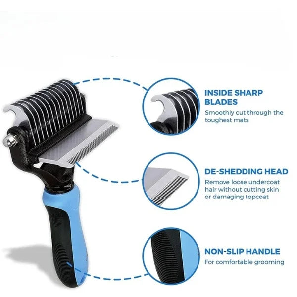 Pet Hair Remover | Alfie Dual-Action Groomer-details.,