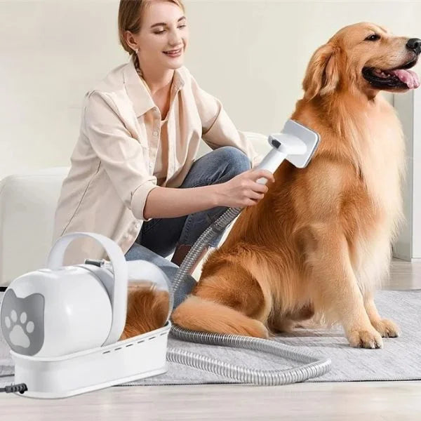 Pet Hair Remover Grooming Kit with Vacuum