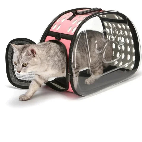 Rivora Pet Carrier Bag Portable Travel Carrier for Cats-pink.