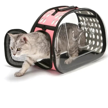 Rivora Pet Carrier Bag Portable Travel Carrier for Cats-pink.