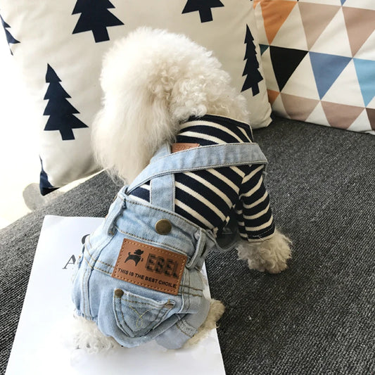 Dog Denim Jumpsuit
