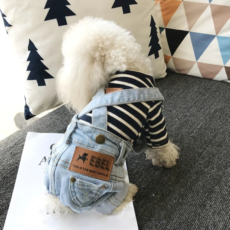Dog Denim Jumpsuit