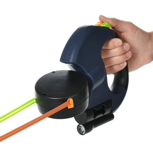 STRIDE   3-in-1 Retractable Lead with LED Torch and Waste Bag Holder