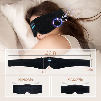 Bluetooth Sleep Eye Mask / Adjustable &amp; Comfortable for Travel and Insomnia