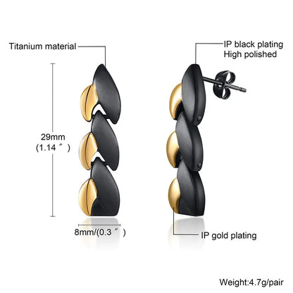 AXIONIC  Magnetic Therapeutic Titanium Earrings – Unisex