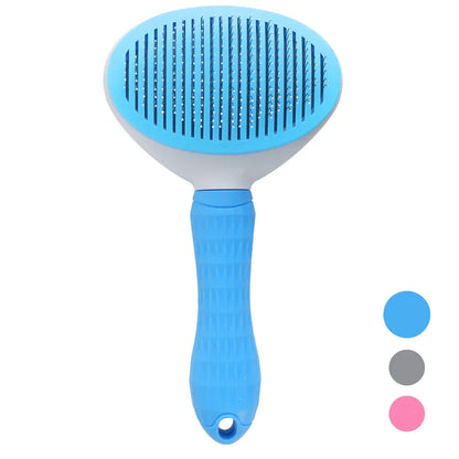 Self-Cleaning Pet Hair Remover / Cat &amp; Dog Slicker Brush