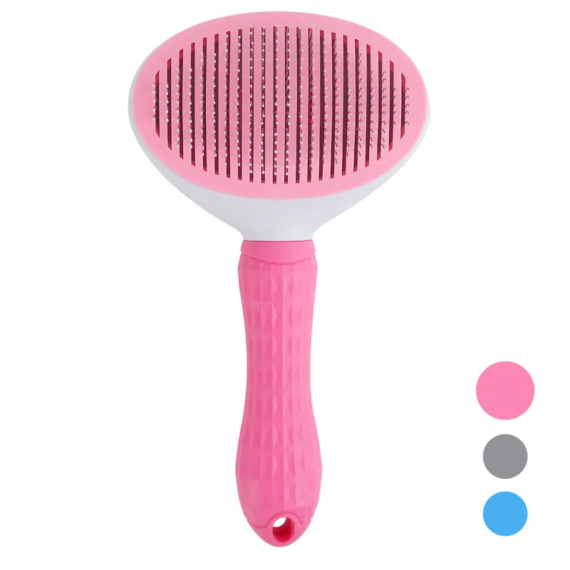 Self-Cleaning Pet Hair Remover / Cat &amp; Dog Slicker Brush