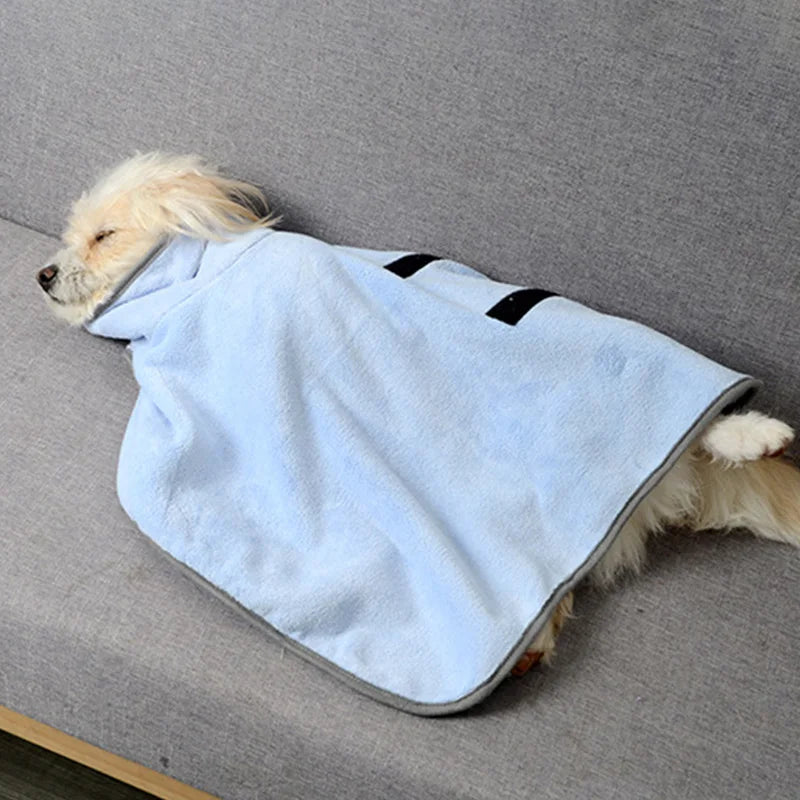 Quick-Dry Absorbent Bathrobe for Dogs and Cats