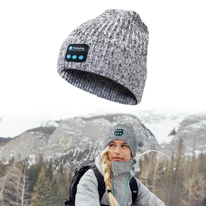 Unisex Winter Bluetooth Hat / Warm Knitted Beanie with Wireless Headphones