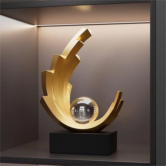 Sculpture  Modern Decorative Art Figurine for Living Room or Office