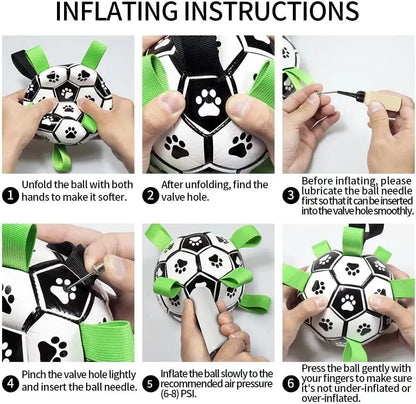 Interactive Dog Football – Inflatable Training Toy for Dogs