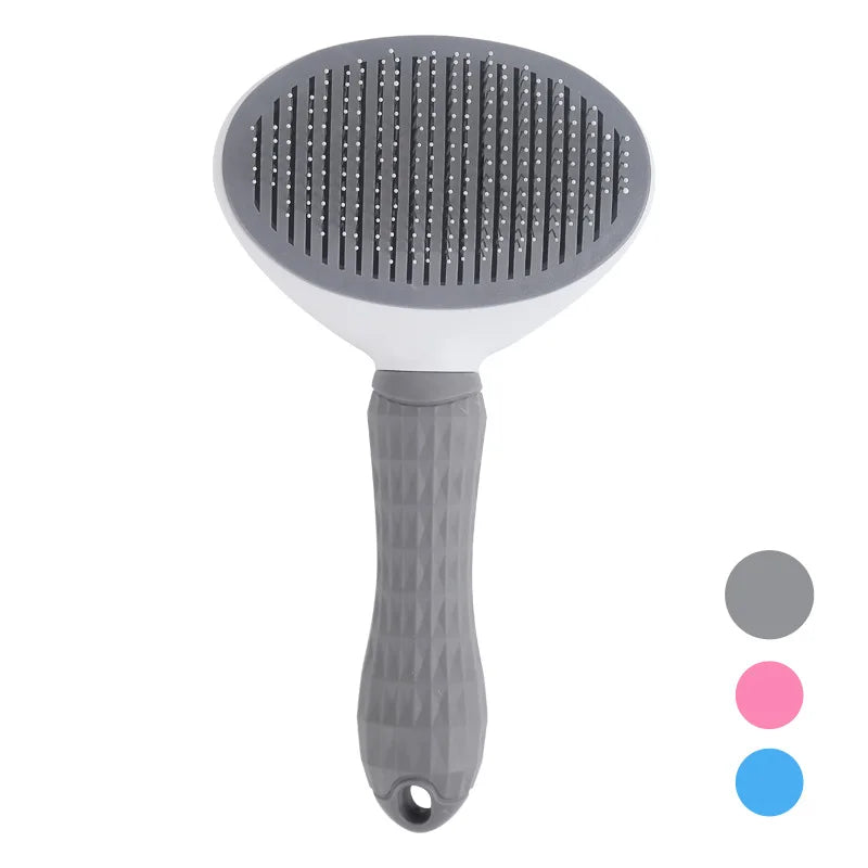 Self-Cleaning Pet Hair Remover / Cat &amp; Dog Slicker Brush