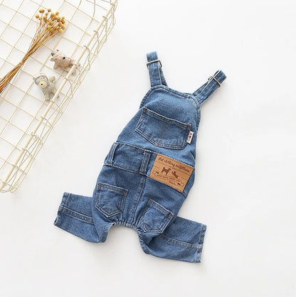 Dog Denim Jumpsuit
