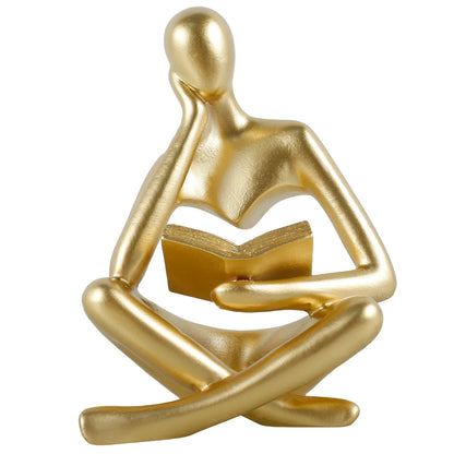 Thinker / Abstract Resin Sculpture for Shelf or Table Decoration