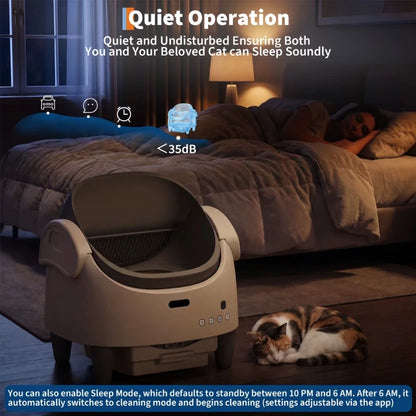 STONEY-Smart-Automatic-Open--Top-Cat-Litter-Box(